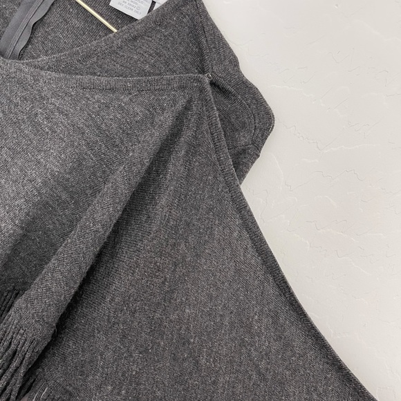 Maggy London Wool Blend Fringe Maxi Dress Sz S - Picture 7 of 7